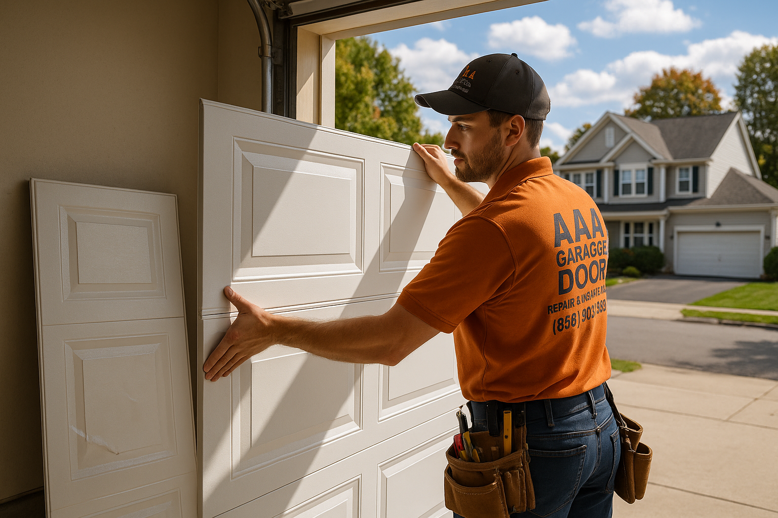 Garage Door Panel Replacement service in Doral