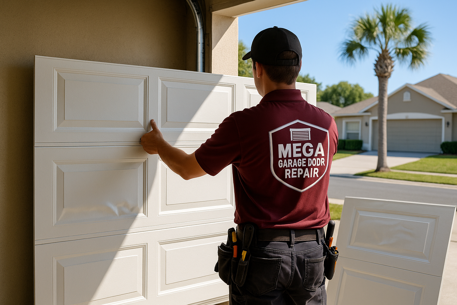 Garage Door Panel Replacement service in Pinecrest