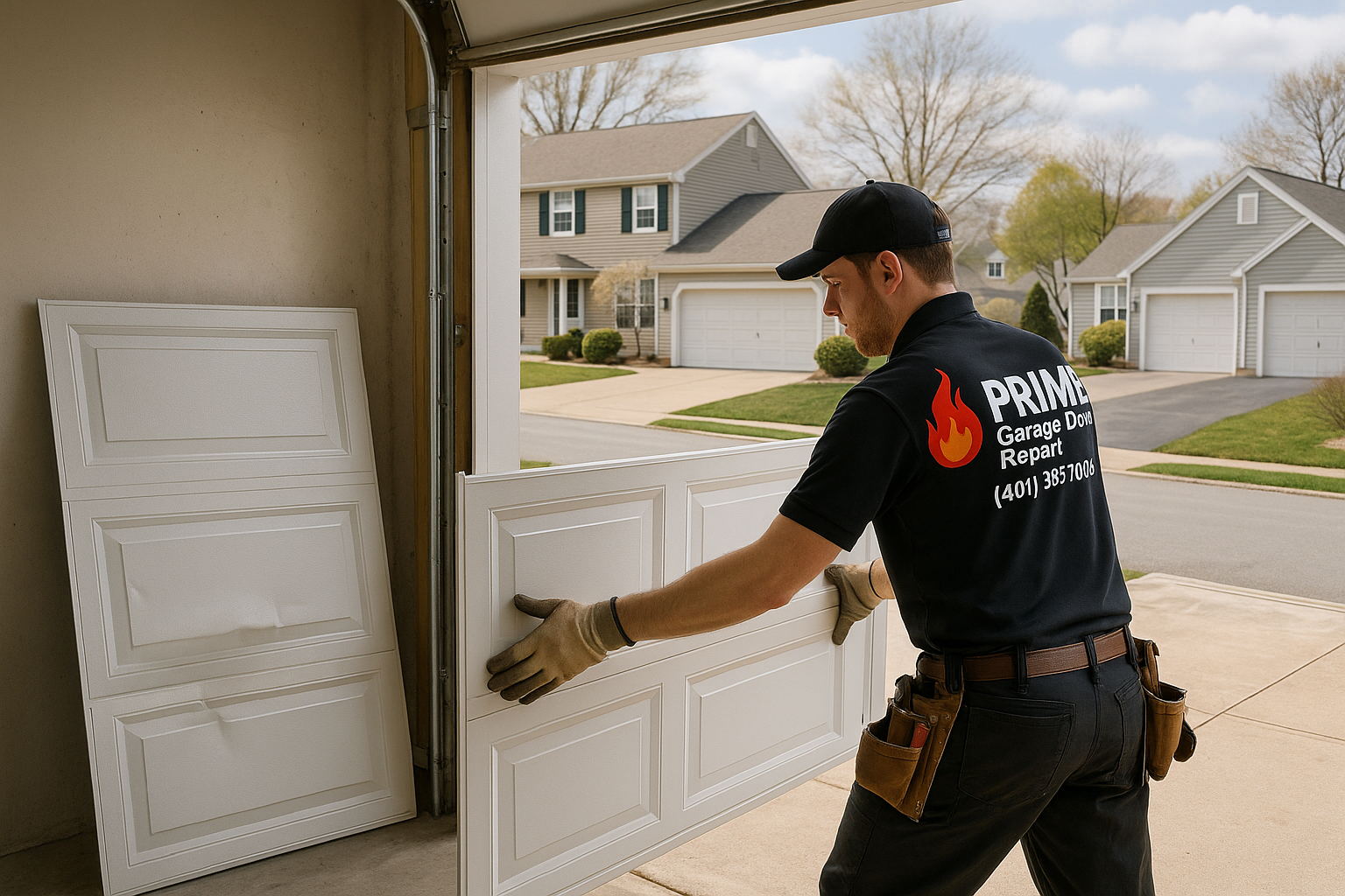 Garage Door Panel Replacement service in Naranja