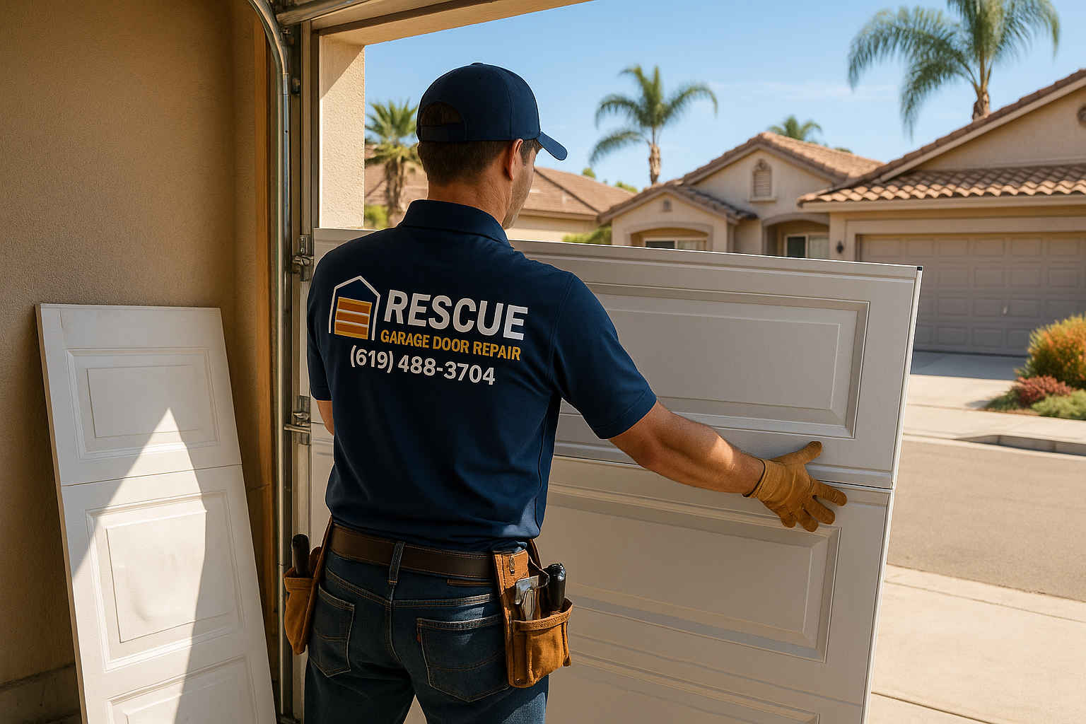 Garage Door Panel Replacement service in Miami Shores