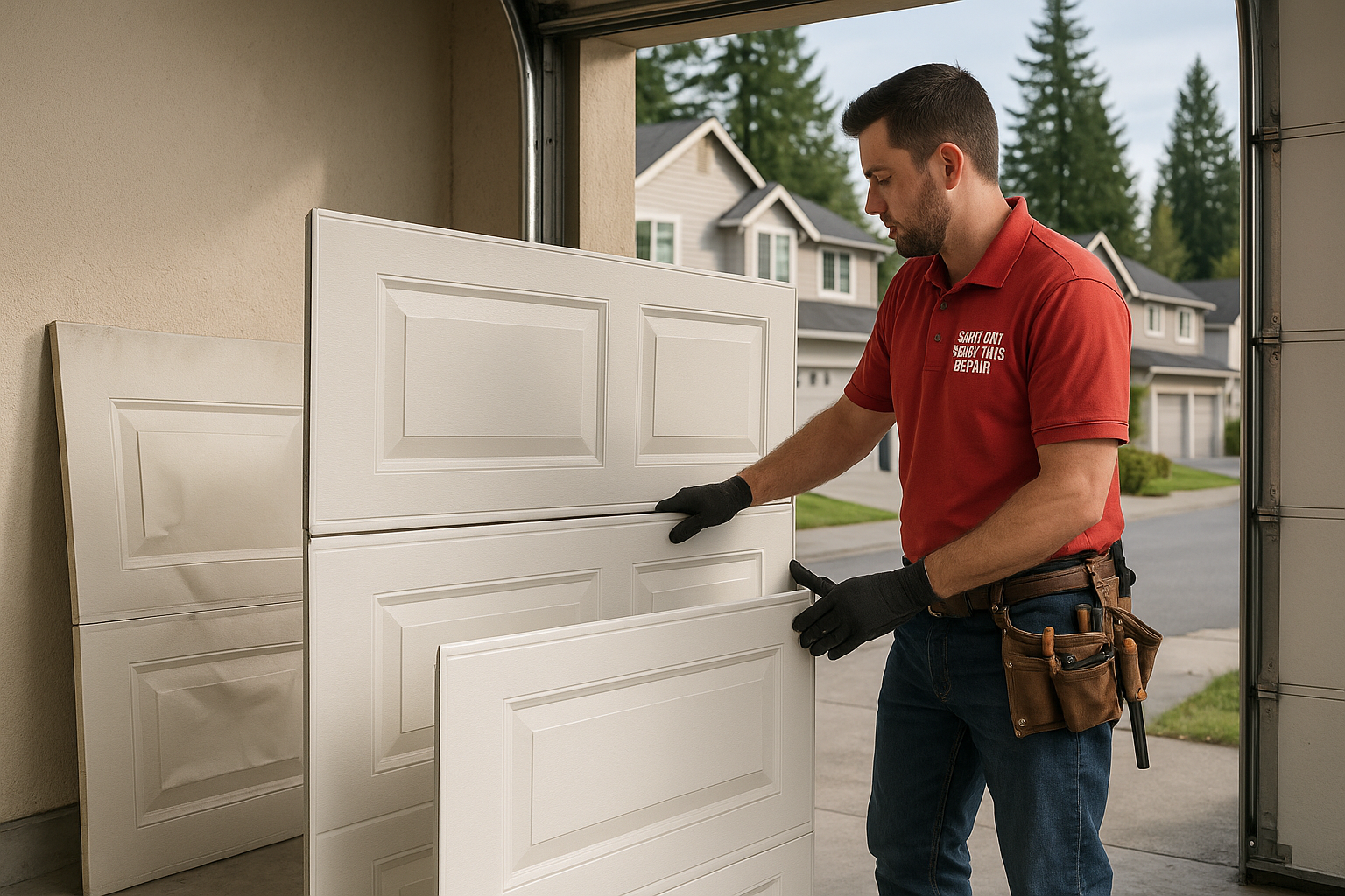Garage Door Panel Replacement service in North Miami Beach