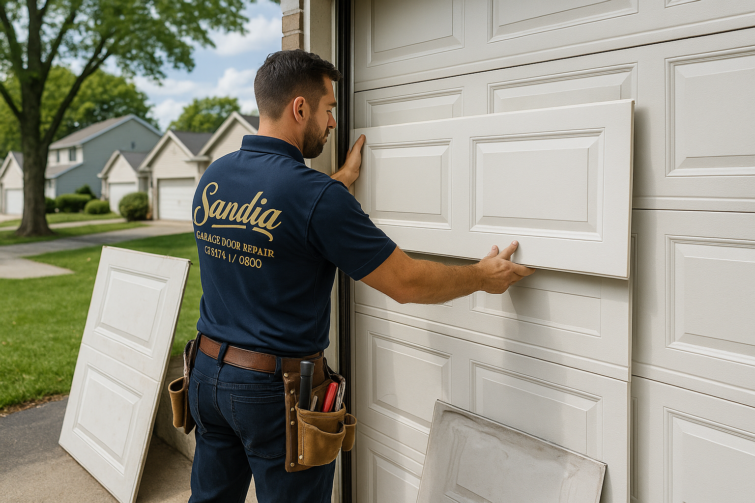 Garage Door Panel Replacement service in Sunrise