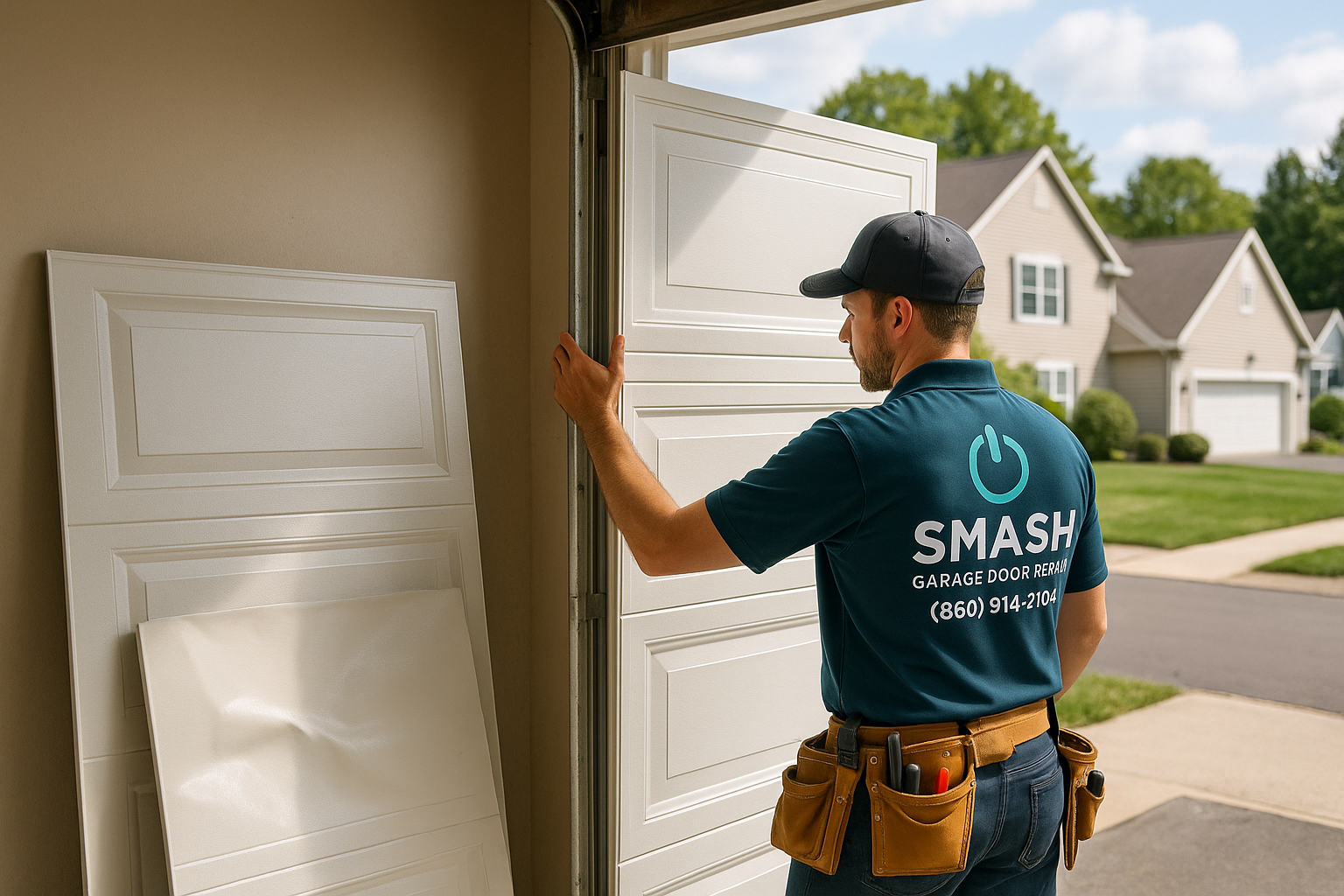 Garage Door Panel Replacement service in Davie